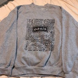 Oasis Band Crew Neck Sweatshirt